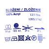 Pletací příze Mimi 50 g (Balení 1 ks, Varianta 17 (218) krémově bílá)