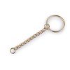 Kroužek na klíče Ø25 mm s řetízkem (Balení 10 ks, Varianta 3 staromosaz)