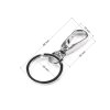 Kovová karabína s krúžkom na kľúče (Balenie 1 ks, Variant nikel)