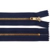 Kovový zip No 4 délka 14 cm kalhotový (Balení 1 ks, Varianta 322 černá)