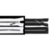 Kostěný zip No 5 délka 50 cm čtvercové zuby (Balení 1 ks, Varianta 1 (322) černá stříbrná)