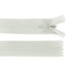 Spirálový zip skrytý No 3 délka 60 cm dederon (Balení 1 ks, Varianta 101 bílá)