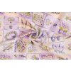 bavlna rezna levandulovy patchwork