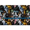 bavlneny uplet s potiskem starwars metr
