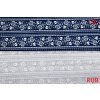 bavlnene platno modrotisk na modre folklor v pruzich rub