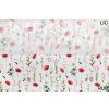 bavlnene platno vlci mak a lucni kviti rub