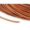 Kožená šňůrka kulatá Ø3 mm metráž (Balení 1 m, Varianta 1 přírodní stř. mat)