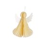 Papírový skládací anděl k zavěšení 7 cm (Balení 1 ks, Varianta 1 bílá zlatá)