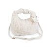 Kožešinová kabelka 24x21 cm (Balení 1 ks, Varianta 1 bílá)