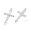 Přívěsek křížek na růženec 17x31 mm (Balení 10 ks, Varianta 1 platina)