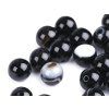 Achát černý, minerální korálky Ø8 mm (Balení 10 ks, Varianta černý achát)