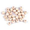 Dřevěné korálky nelakované Ø12 mm (Balení 20 g, Varianta přírodní sv.)