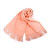Šátek / šála typu pashmina s třásněmi 65x180 cm (Balení 1 ks, Varianta 11 (03a) černá)