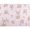Bavlněná látka / plátno medvídek (Balení 1 m, Varianta 1 (986) bílá)