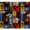 bavlneny uplet starwars barevny patchwork metr