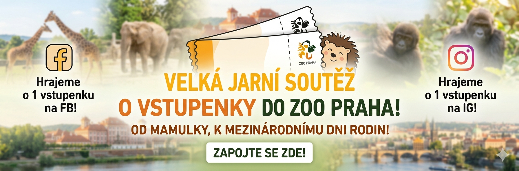 Soutěž o 2 vstupenky do Zoo Praha