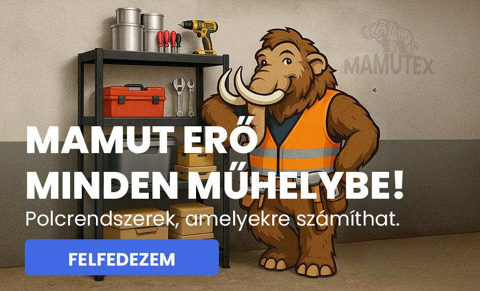 Polcok műhelybe, pincébe és garázsba