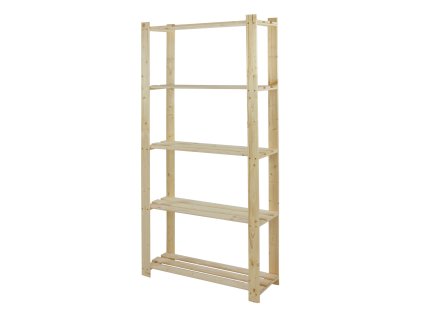 331 dreveny regal mamutex 1700x800x280 mm 5 polic nosnost 220 kg borovice