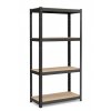Lakkozott fém állvány Mamutex Standard 1600x800x400 mm - 4 polc, terhelhetőség 700 kg, fekete