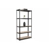 Lakkozott fém állvány Mamutex Standard 2000x1000x400 mm - 5 polc, teherbírás 875 kg, fekete