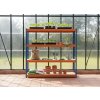 Lakkozott kék-narancssárga Mamutex Heavy polc 1800x1200x400 mm - 4 polc, teherbírás 2000 kg