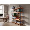 Lakkozott kék-narancssárga Mamutex Heavy polc 1800x1800x600 mm - 4 polc, teherbírás 2000 kg