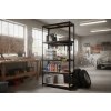 Lakkozott fém állvány Mamutex Standard 1800x900x400 mm - 5 polc, teherbírás 875 kg, fekete