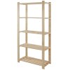322 dreveny regal mamutex 1700x800x380 mm 5 polic nosnost 250 kg borovice