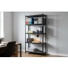 Lakkozott fém állvány Mamutex Standard 2000x900x500 mm - 5 polc, teherbírás 875 kg, fekete