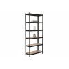Lakkozott fém állvány Mamutex Standard 2200x900x500 mm - 6 polc, teherbírás 1050 kg, fekete