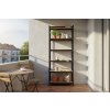 Lakkozott fém állvány Mamutex Standard 2200x900x600 mm - 6 polc, teherbírás 1050 kg, fekete