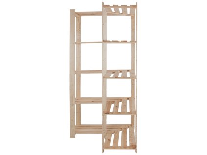 239 dreveny rohovy regal mamutex 1700 850 850 mm 5 polic nosnost 250 kg borovica
