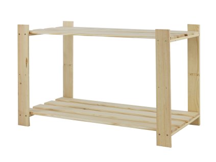 242 dreveny regal mamutex 500 800 380 mm 2 policky nosnost 100 kg borovica