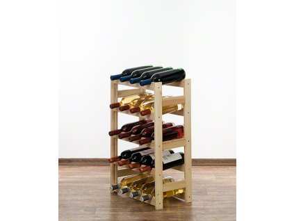 263 2 dreveny regal na vino mamutex 700 430 250 mm 20 flias borovica