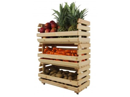 2132 4 dreveny regal na zeleninu a ovoce ra wa 3 57 borovice