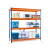511 511 lakovany modro oranzovy regal mamutex standard 1800x1200x600 mm 4 police nosnost 2000 kg