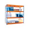 428 lakovany modro oranzovy regal mamutex standard 1800x1800x800 mm 4 police nosnost 2000 kg