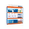 253 1 253 1 lakovany modro oranzovy regal mamutex standard 1800x1200x400 mm 4 police nosnost 2000 kg