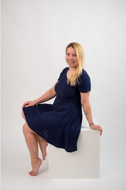 Dámské šaty MADEIRA (Barva Navy, Velikost 38)