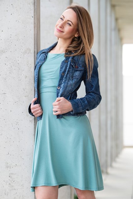 Adaptivní šaty Amalie mint (Velikost L)