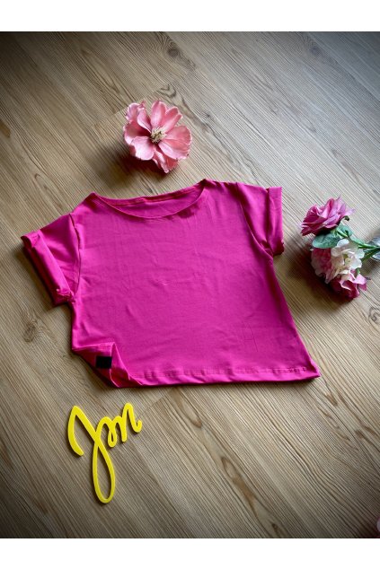 "KOMBINUJ" II. CROSS RASPBERRY (krátký rukáv) - Maminka (POUZE VRCHNÍ DÍL) (Velikost Dámské S)