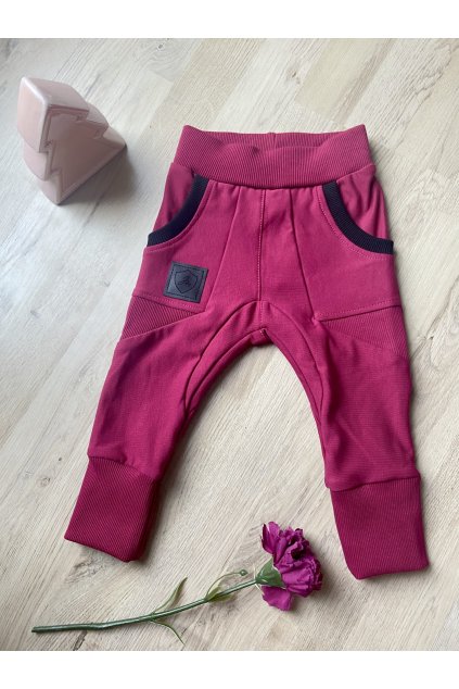 Baggy Bricks AMARANT (delší verze) - Dámské (Velikost Dámské XL)