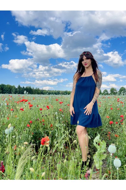 DÁMSKÉ Šaty NAOMI POSEIDON mušelín (Velikost Dámské XS/S)