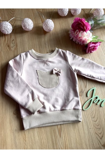 DÍVČÍ Mikina LIGHT PINK Kitty (Velikost Dítě 122 - 128)