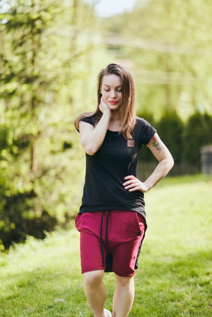 Kraťasy Baggy AMARANT - Maminka (Velikost Dámské M)