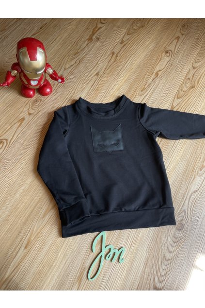 Mikina Black HERO - Chlapeček (Velikost Miminko 68)