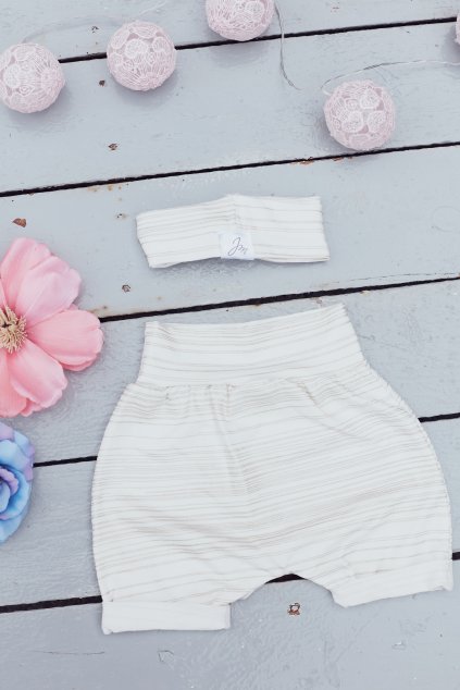 Mimi set GOLDIE White- Holčička (Velikost Miminko 74)