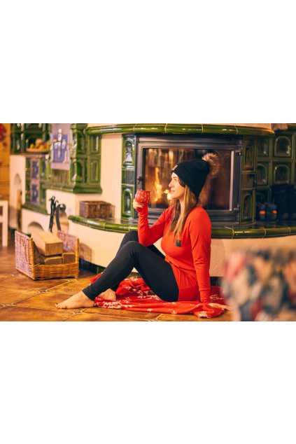 Tričko LONG RED - Maminka (dlouhý rukáv) (Velikost Dámské XS)