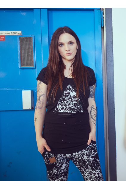 Triko LONG New ART Black - Maminka (krátký rukáv) (Velikost Dámské XS/S)