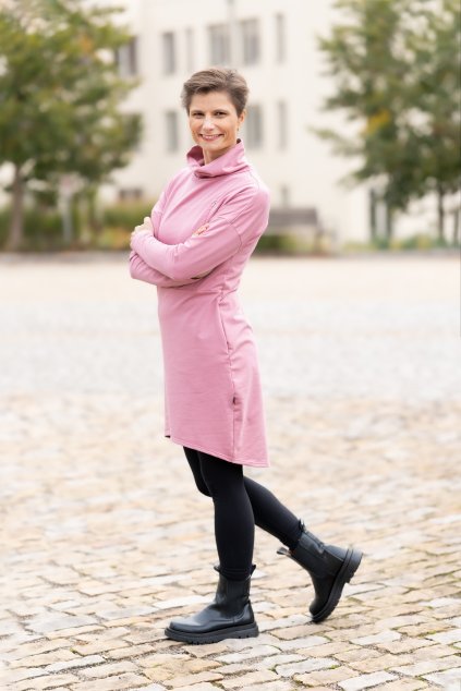 Kojicí mikinošaty Pallas Oriclo mauve (Velikost L/XL)